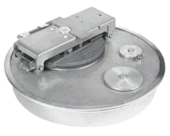 SIMEI FT-MH-180 — 500 mm hooped tanker manhole cover with small access plate