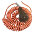 Anti-overfill and static-grounding controller system — Coiled plug cable assembly