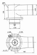 80 mm serial-control vapour recovery valve — Original dimensional reference; verify dimensions before manufacture.