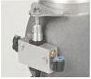 100 mm vapour recovery adaptor valve with sight glass — Pneumatic interlock valve