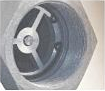 80 mm vapour recovery valve with 3-inch coupling end — Internal threaded connection