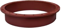 SIMEI FT-AC-230 — Raised-neck flange, red finish