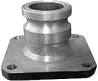 SIMEI FT-QC-190 — Male quick coupler with square flange