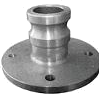 SIMEI FT-QC-200 — Male quick coupler with round flange
