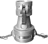 SIMEI FT-QC-220 — Female-to-female quick coupler