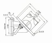 80 mm stainless-steel bottom valve — Original dimensional reference; verify dimensions before manufacture