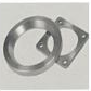 80 mm pneumatic stainless-steel bottom valve — Matching flange