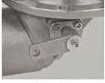 80 mm manual stainless-steel bottom valve — Operating handle