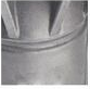80 mm pneumatic stainless-steel bottom valve — Shear groove