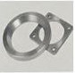 80 mm pneumatic stainless-steel bottom valve — Matching flange