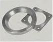 100 mm manual stainless-steel bottom valve with hold-open device — Matching flange