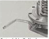 100 mm 45° stainless-steel bottom valve — Actuator detail (caption requires confirmation)