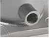 80 mm heated pneumatic stainless-steel bottom valve — Steam inlet and outlet