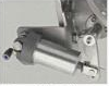 80 mm heated pneumatic stainless-steel bottom valve — External air cylinder