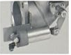 100 mm heated pneumatic stainless-steel bottom valve — External air cylinder