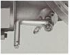 80 mm integral bottom and butterfly valve — Operating handle