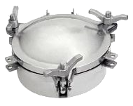SIMEI FT-CMH-130 — 260 mm double-flange stainless-steel manhole cover