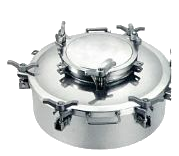 SIMEI FT-CMH-210 — 510 mm double-cover stainless-steel manhole cover