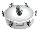SIMEI FT-CMH-230 — 510 mm stainless-steel manhole cover with P/V vent