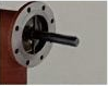 Crude-oil transfer valve with threaded outlet — Second arrangement: valve-clack opening detail.