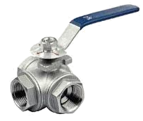 SIMEI FT-ST-120 — Three-way stainless ball valve